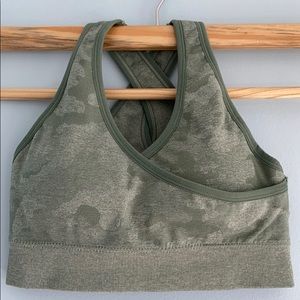 Camo Sports Bra | Gymshark Dupe